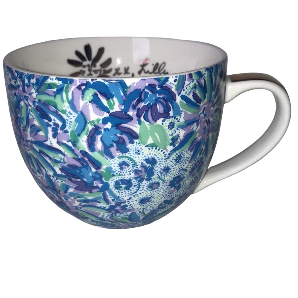 Lilly Pulitzer Coffee Mug with Gold Handle